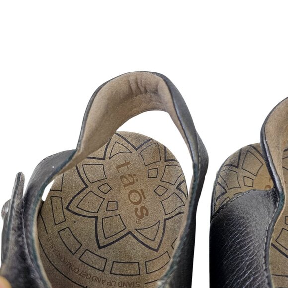 Taos Womens Escape Leather Slingback Sandals, Comfort, Size 9 - Picture 4 of 8